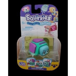 Little Live Pets Squirkies Toggles Turtle Green Purple Fidget 2022 New